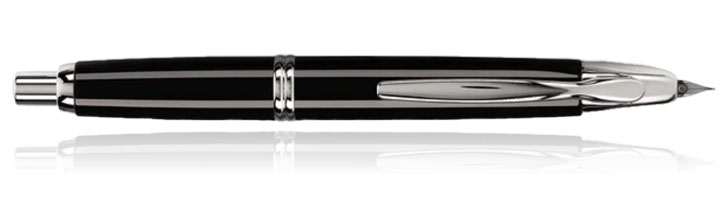 Pilot Vanishing Point Collection Fountain Pens in Black / Rhodium