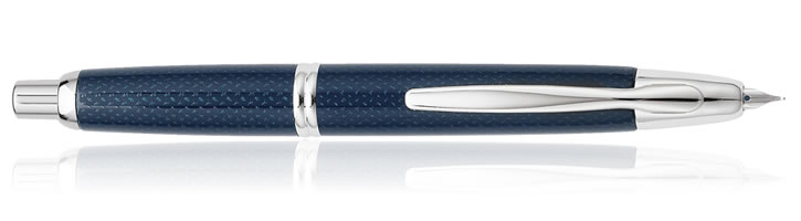 Pilot Vanishing Point Collection Fountain Pens in Blue Carbonesque