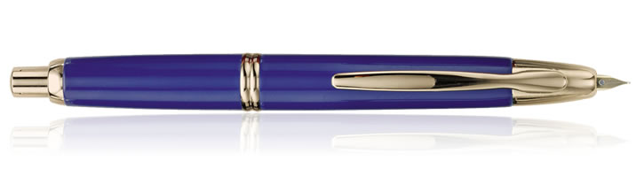 Pilot Vanishing Point Collection Fountain Pens in Blue / Gold