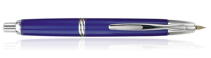 Pilot Vanishing Point Collection Fountain Pens in Blue / Rhodium
