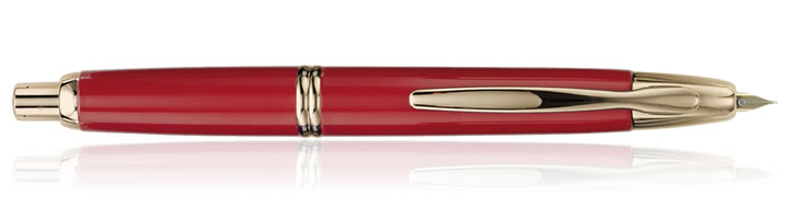 Pilot Vanishing Point Collection Fountain Pens in Red / Gold