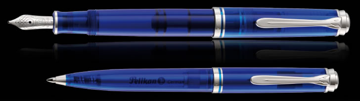 Pelikan Souveran 605 Marine Blue -  Fountain Pen & Ballpoint Pen