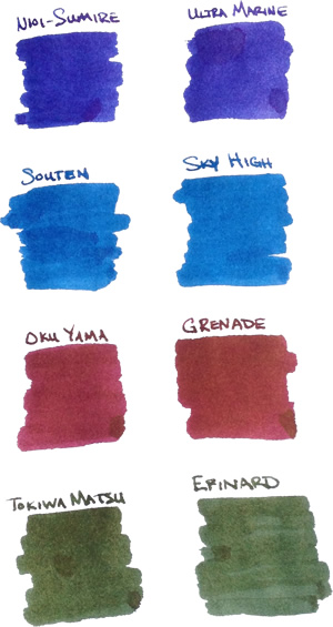 New Sailor Jentle Ink Colors vs Old