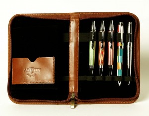 Aston Leather Pen Cases - 10 - Open