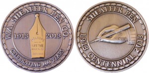 Sheaffer Centennial 100 Year Coin - Sheaffer Giveaway