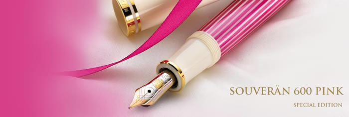The Special Edition Pelikan Souveran 600 Pink Pen Collection