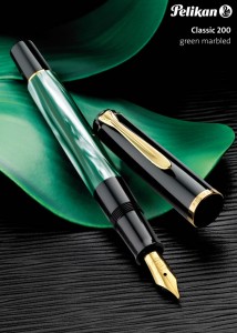 Pelikan M200 Classic Marbled Green Pen