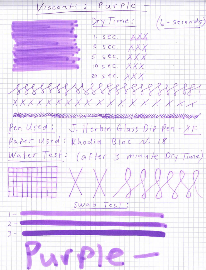 Visconti Purple Ink