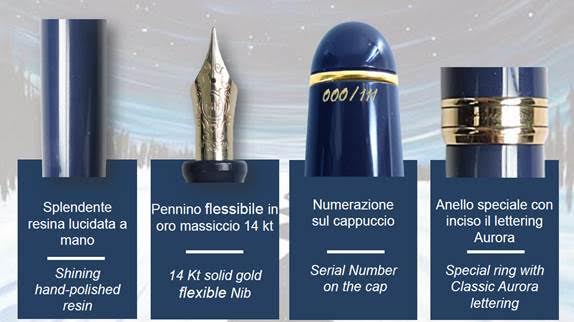 Aurora 88 Anniversary Fountain Pen Blue