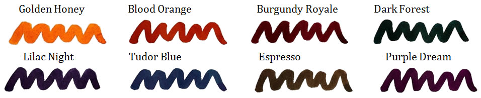 New Diamine 150th Anniversary Ink Colors