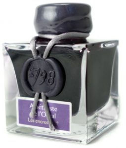 J Herbin 1798 Amethyste de l'Oural fountian pen ink bottle