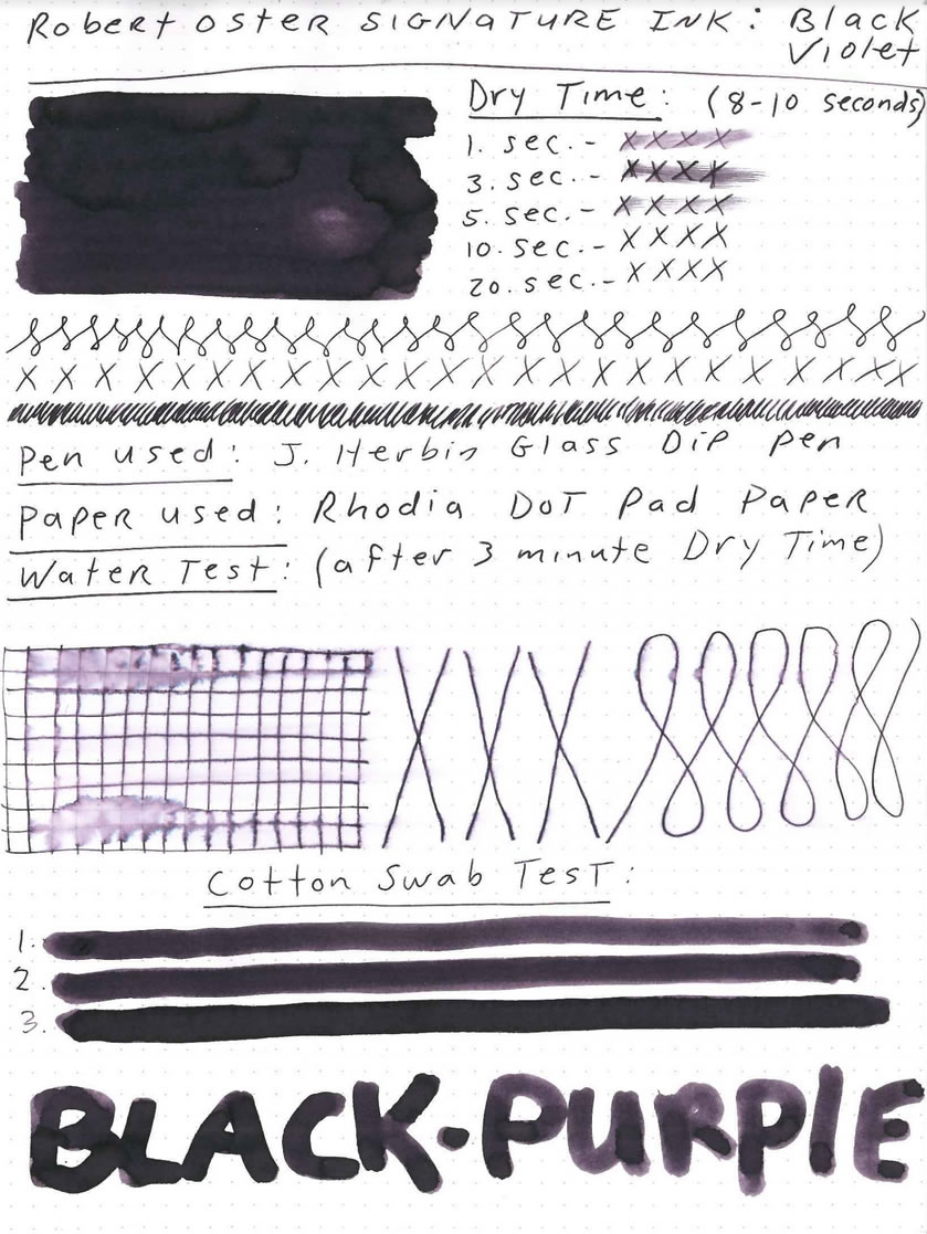Robert Oster Black Violet Ink