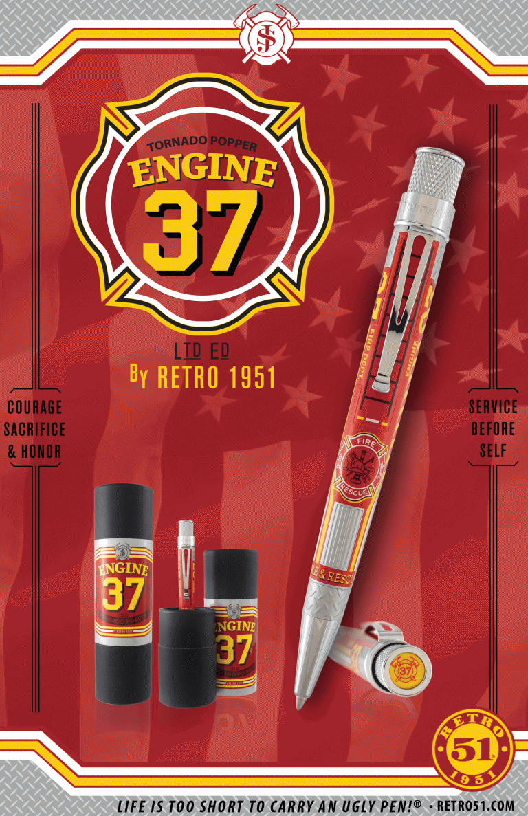 Introducing the Retro 51 Tornado Popper Engine 37! Pen Chalet