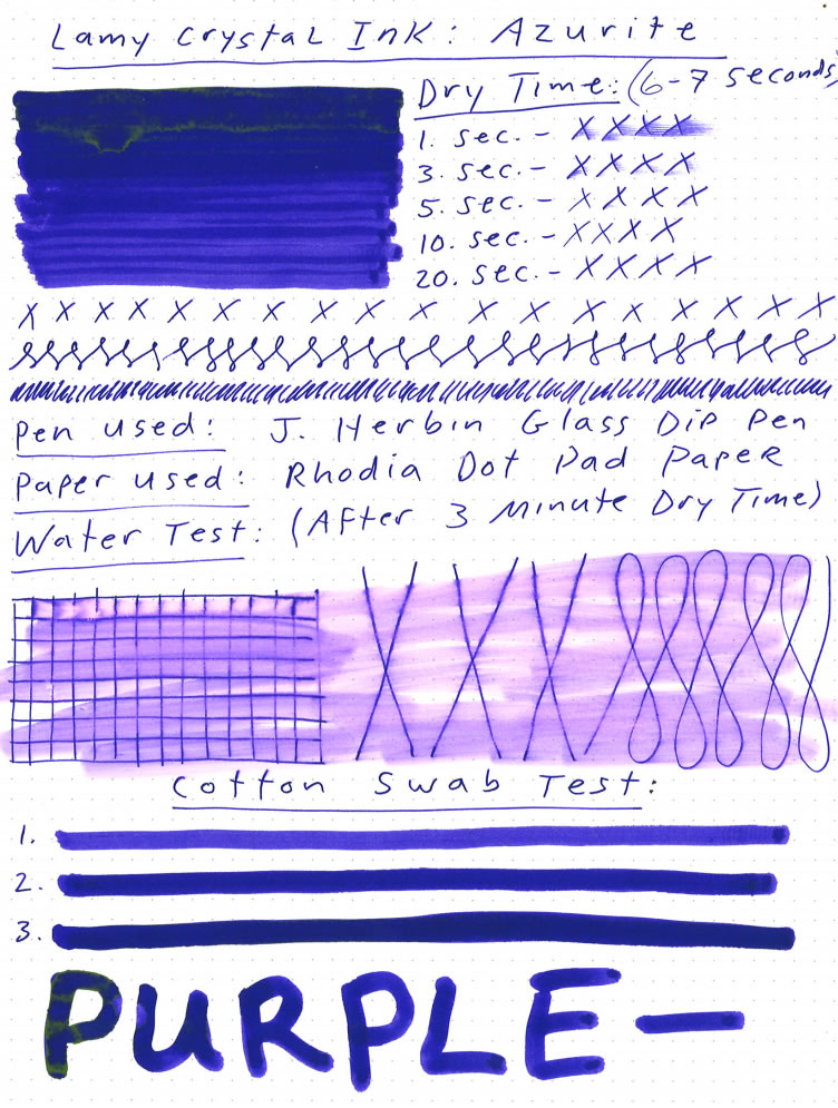 Lamy Crystal Azurite Ink Review