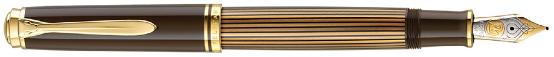 Pelikan m800 Brown-Black Souveran Fountain Pen