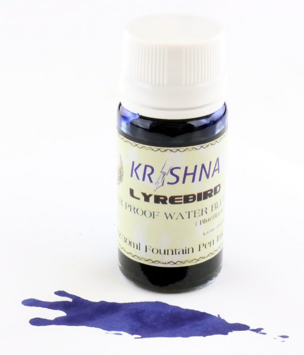 Krishna Lyrebird Waterproof Blue-Black Ink Bottle