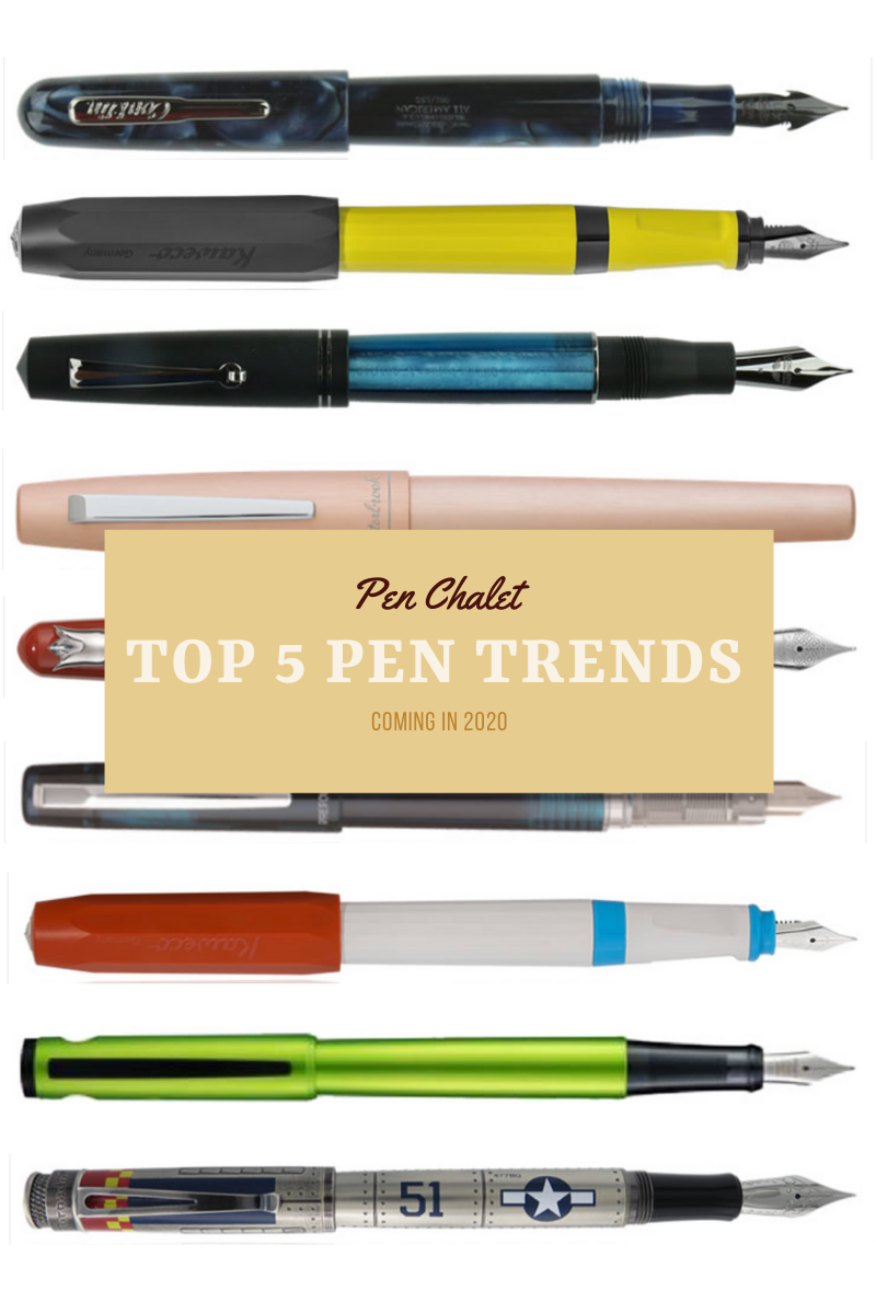 fountain pen, fountain pens, fountain pen trend, fountain pen trends, pen trends 2020