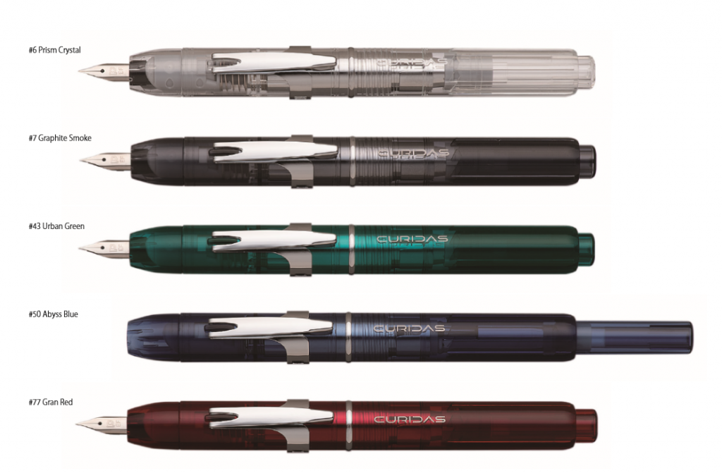 Platinum Curidas Fountain Pens