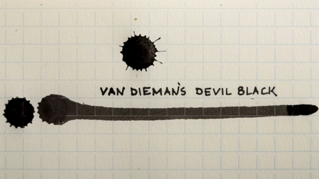Van Dieman's Wilderness Ink Series Devil Black Fountain Pen Ink