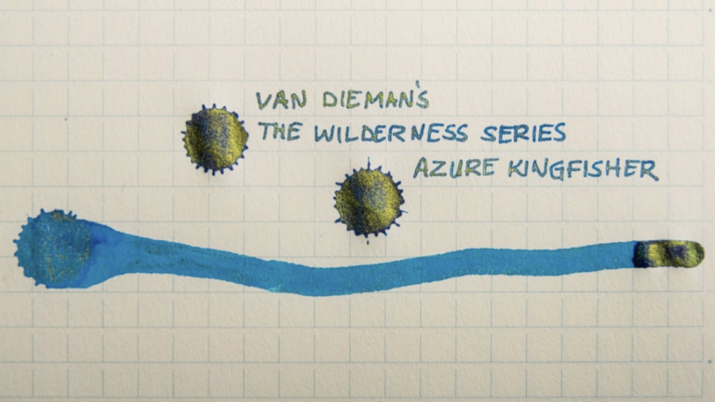 Van Dieman's Wilderness Series Azure Kingfisher fountain pen ink