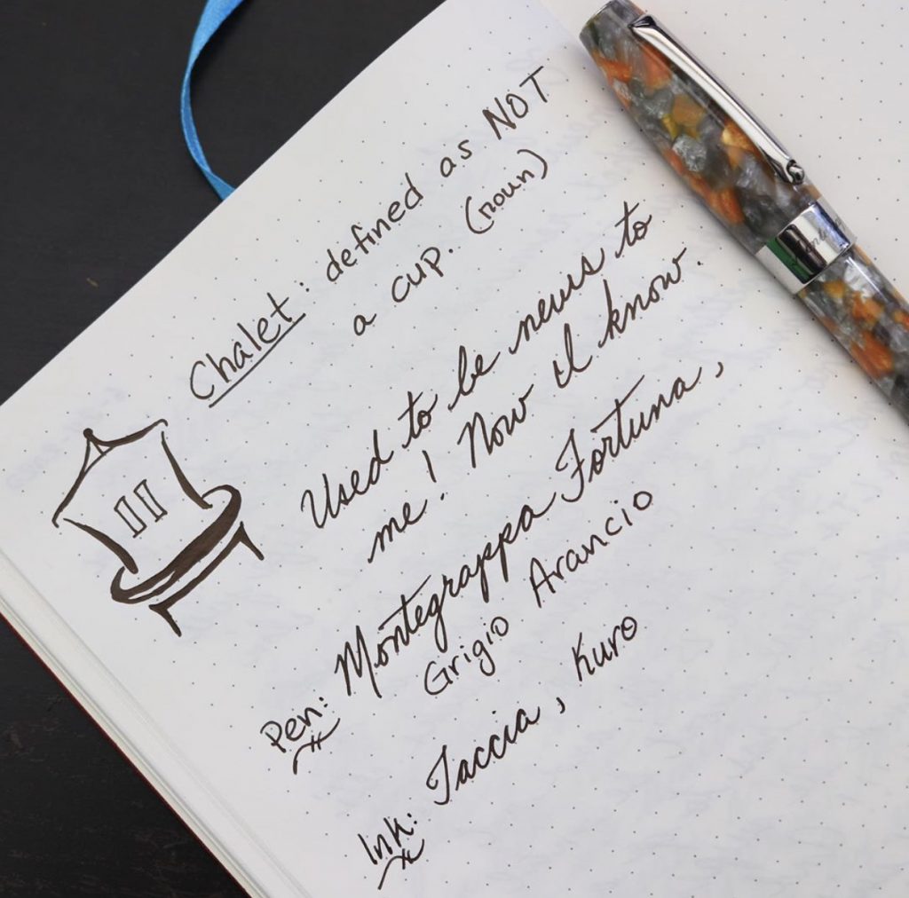 Montegrappa Fortuna Grigio Arancio Fountain Pen Review by PenBoyRoy on Pen Chalet