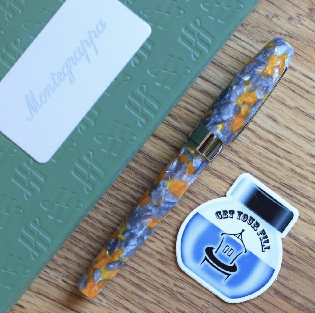 Montegrappa Fortuna Grigio Arancio Fountain Pen Review by PenBoyRoy on Pen Chalet