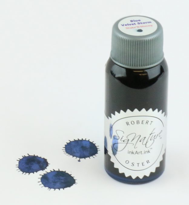 Robert Oster Shake 'N' Shimmer Blue Velvet Storm Ink Bottle