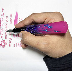 benu grande scepter fountain pen writing sample and review with Gourmet Pens