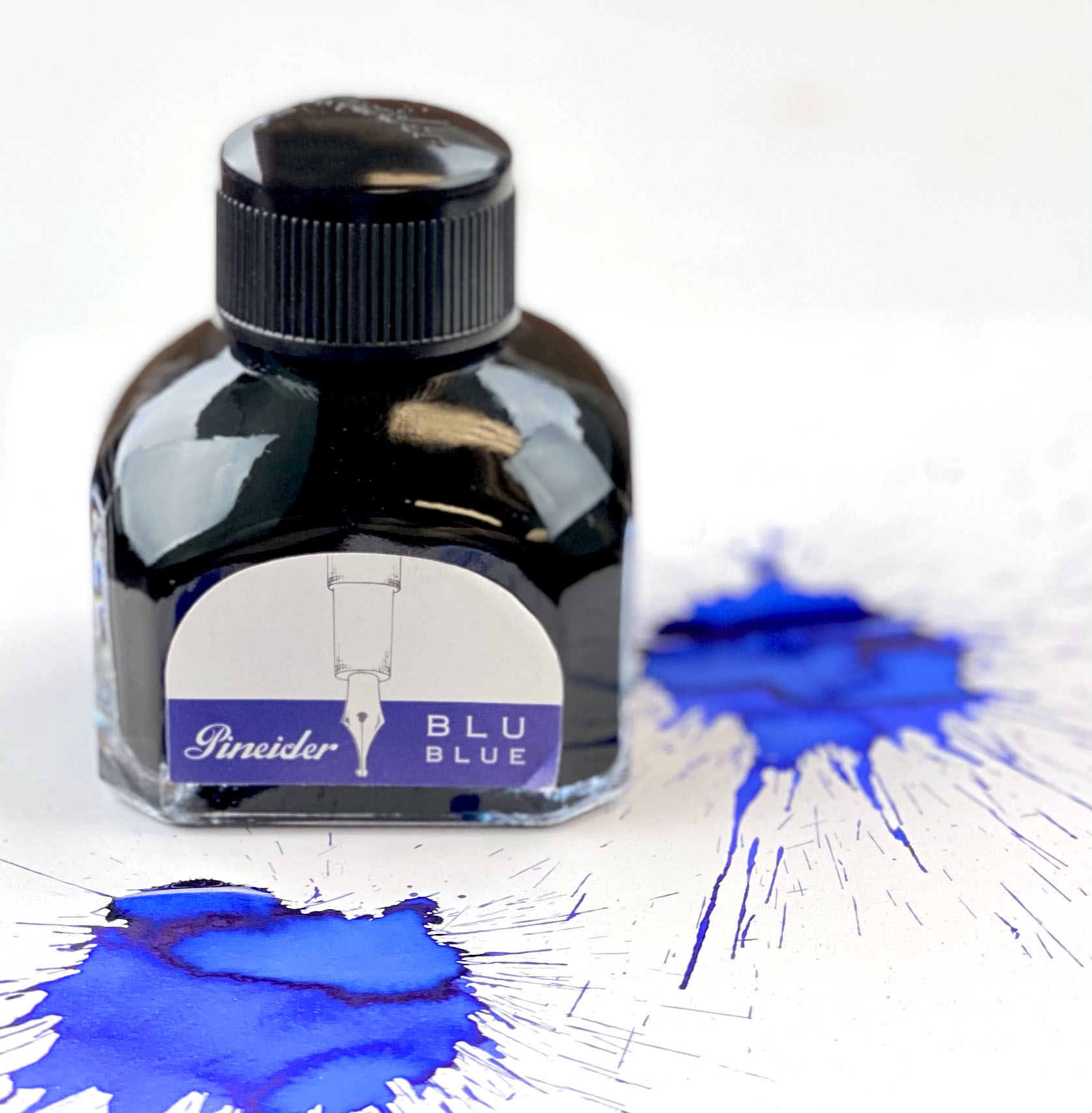 Pen Chalet Ink Review & Giveaway: Krishna Lyrebird Waterproof Blue-Black Ink  - Pen Chalet