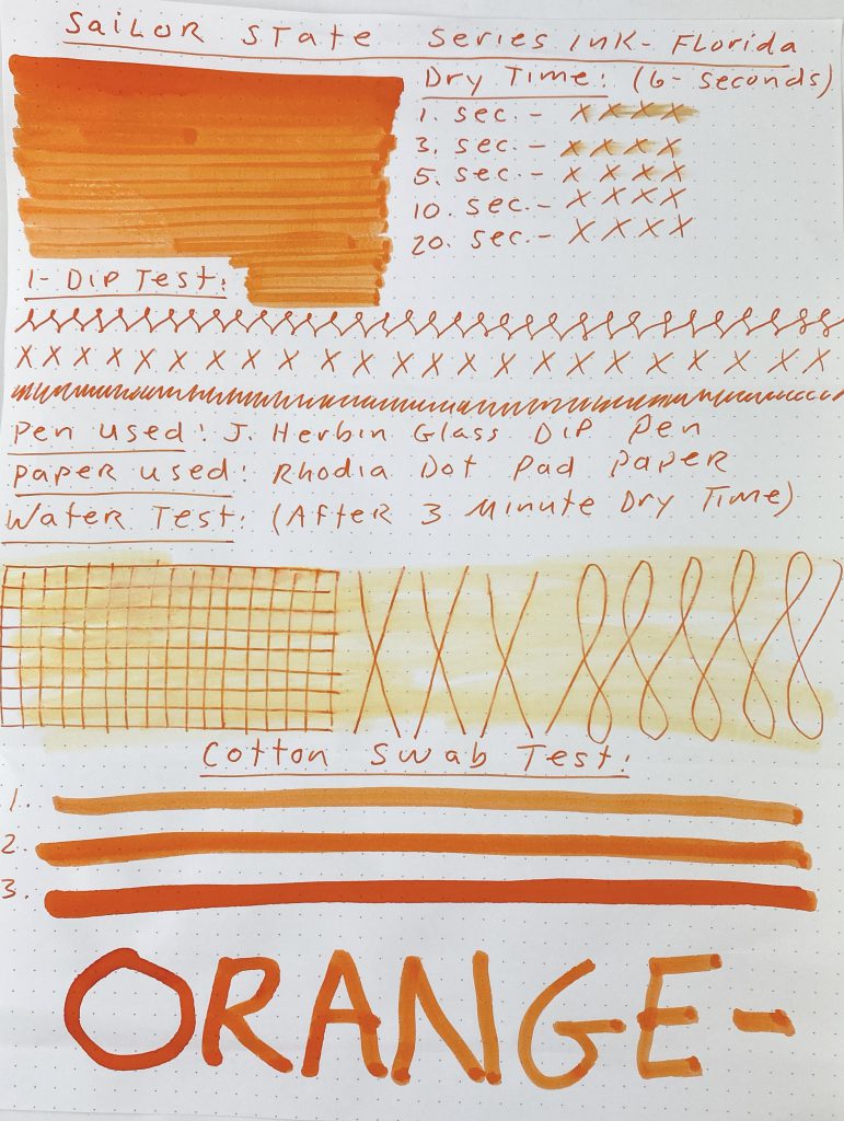 Favorite Orange Fountain Pen Inks: Orange Ink Comparison - Pen Chalet