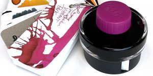 Lamy Special Edition Vibrant Pink ink review and Col o ring swatch and splash