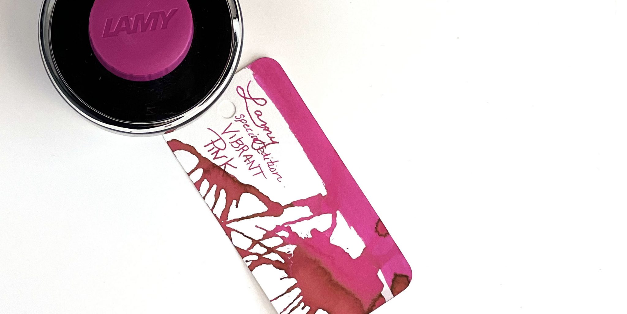 LAMY Vibrant-Pink ボトルインク Ink Review: LAMY Vibrant Pink fountain pen ink — Inky