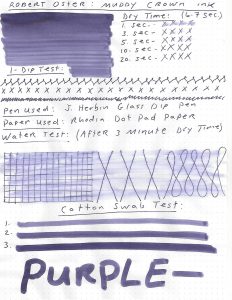 robert oster mudpack muddy crown ink review results