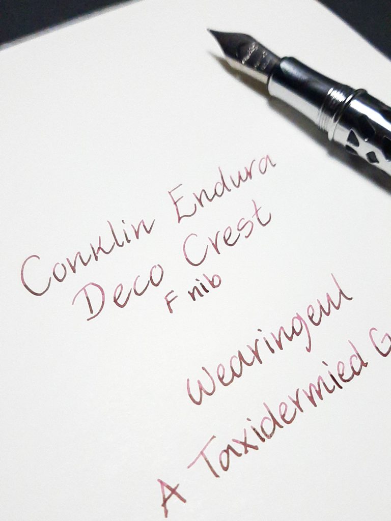 conklin endura deco crest fountain pen review