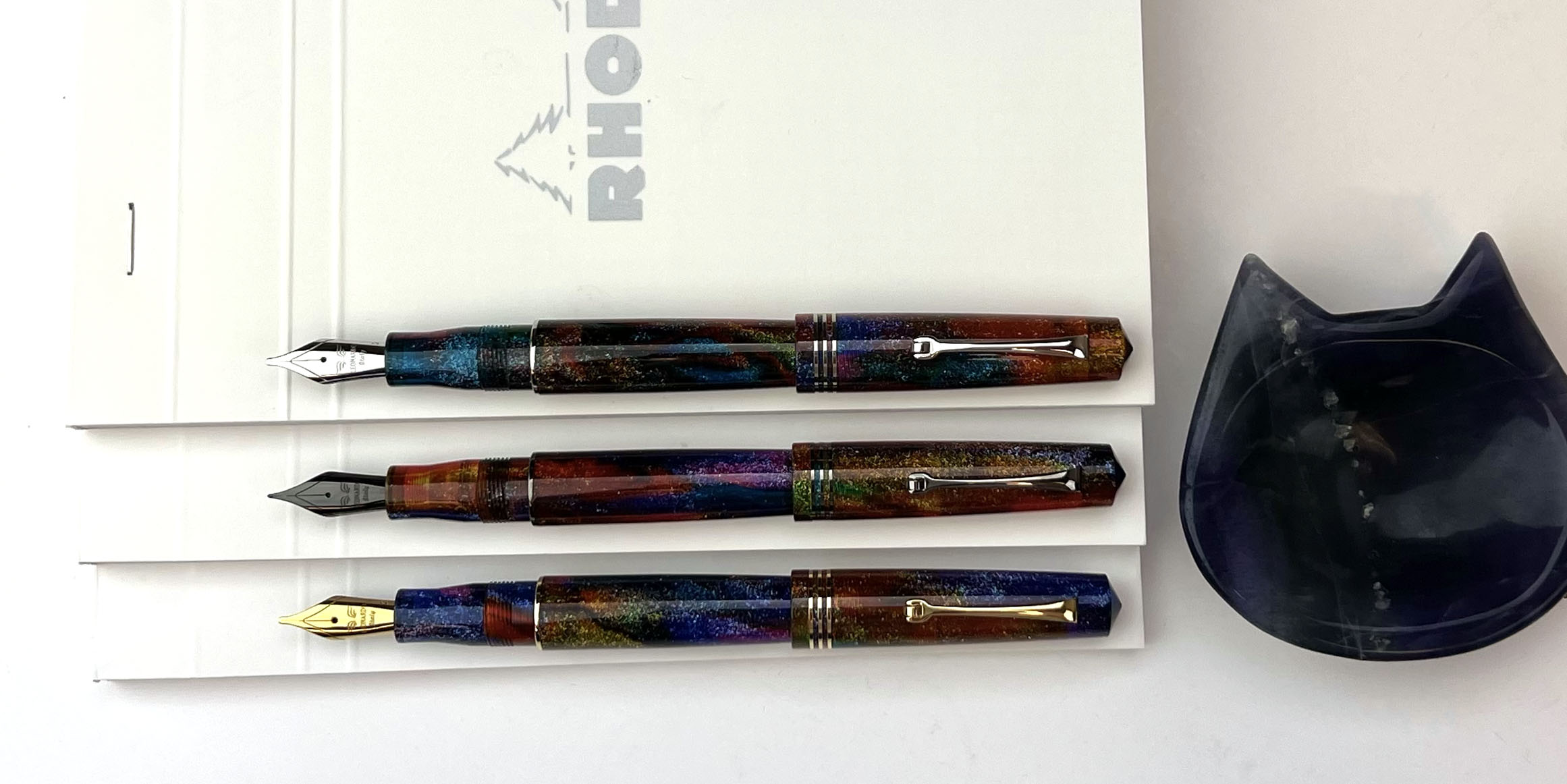 exclusive mz galaxy prime fountain pen nibs out Pen Chalet