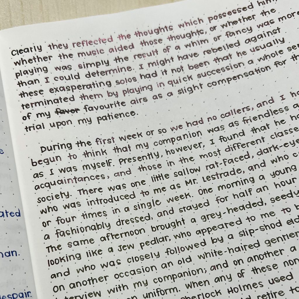 ink review dominant industry, autumn forest ink writing sample