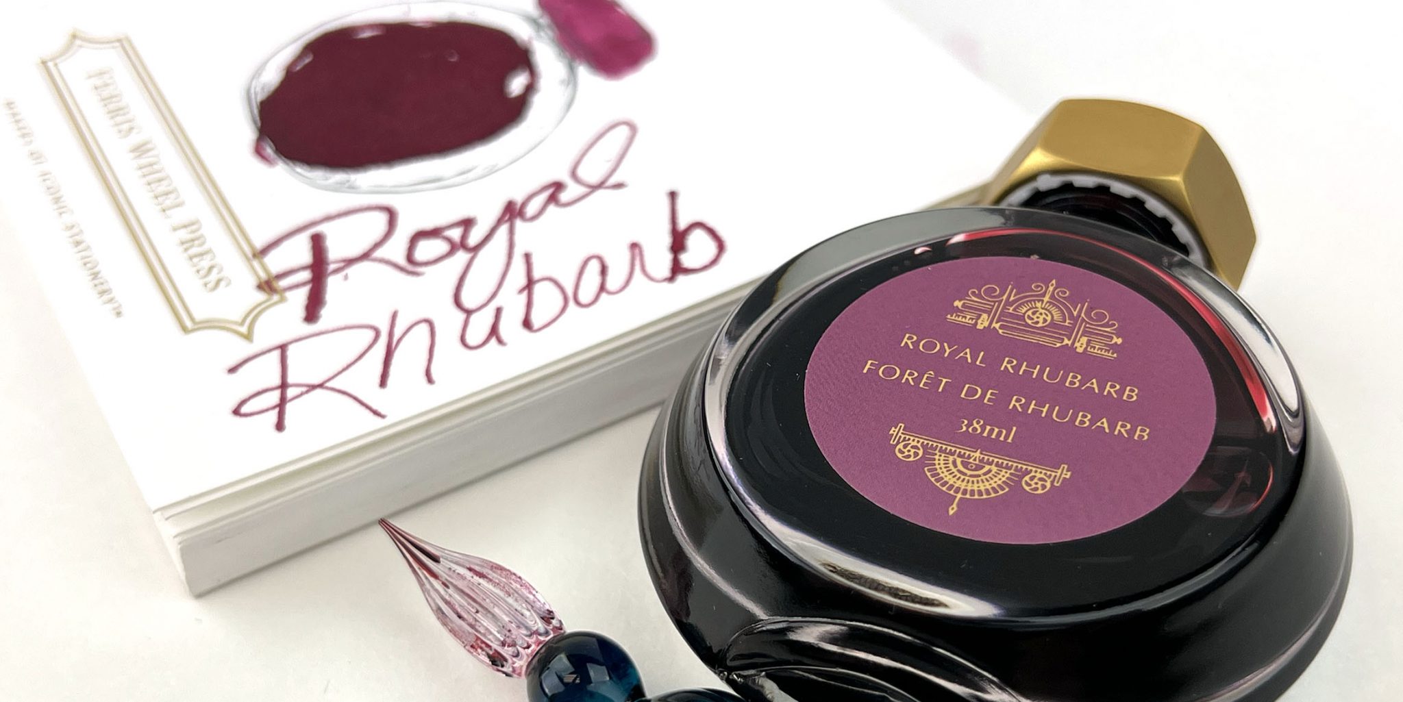 Royal Register Ink Ferris Wheel Press Royal Rhubarb Ink Review - Pen Chalet