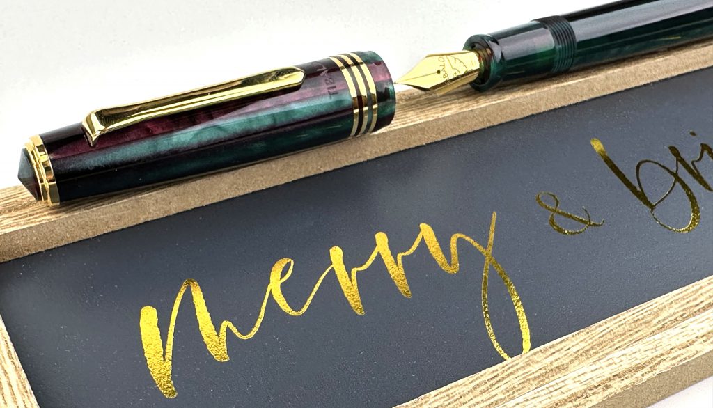holiday gift guide for pens: robert oster inks, best selling inks for 2022: tibaldi n60 zany brown fountain pen