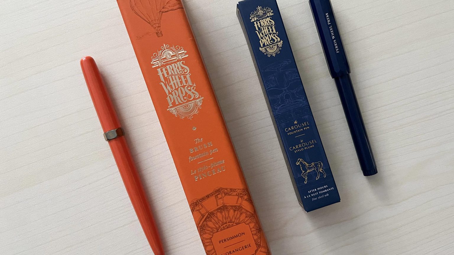 Brush vs. Carousel Fountain Pen Ferris Wheel Press Review & Comparison