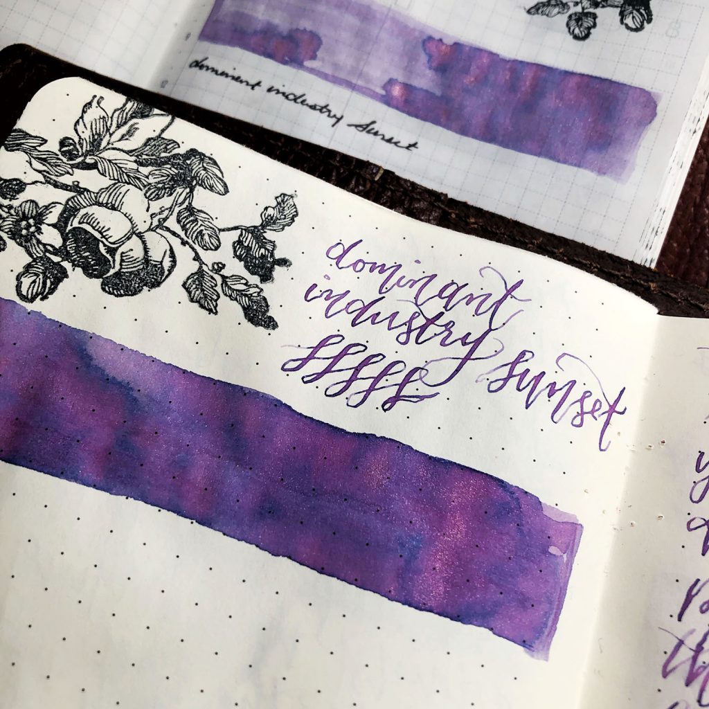 dominant industry pearl sunset ink swatch