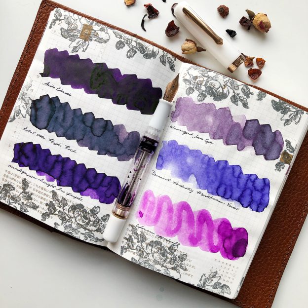 Best Purple Ink Battle of the Purples (March 2023 Edition) Pen Chalet