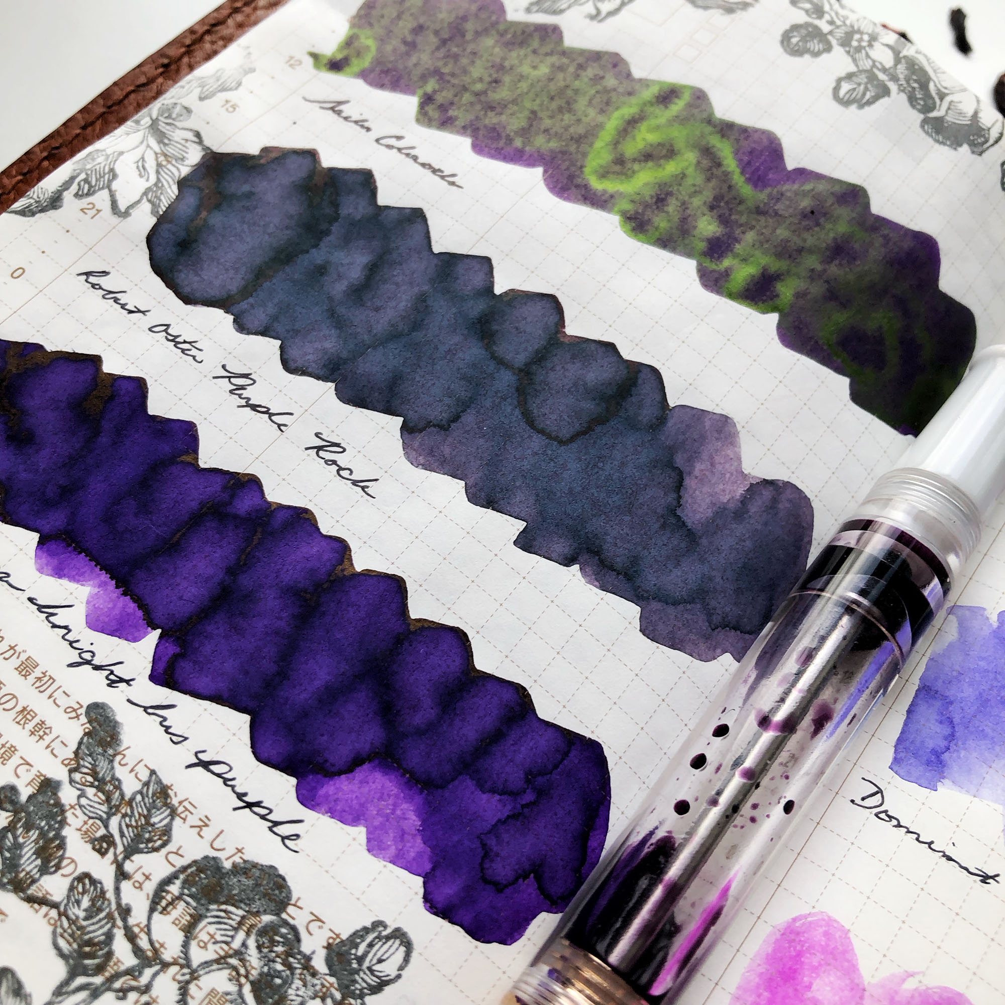 Battle of the Purple Fountain Pen Inks: Not Your Typical Fountain Pen Ink  Review - Pen Chalet