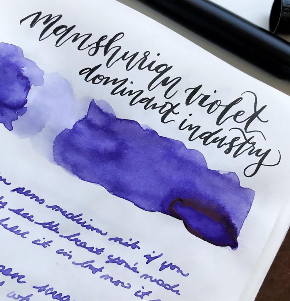 battle of the purples: dominant industry manschurian violet ink