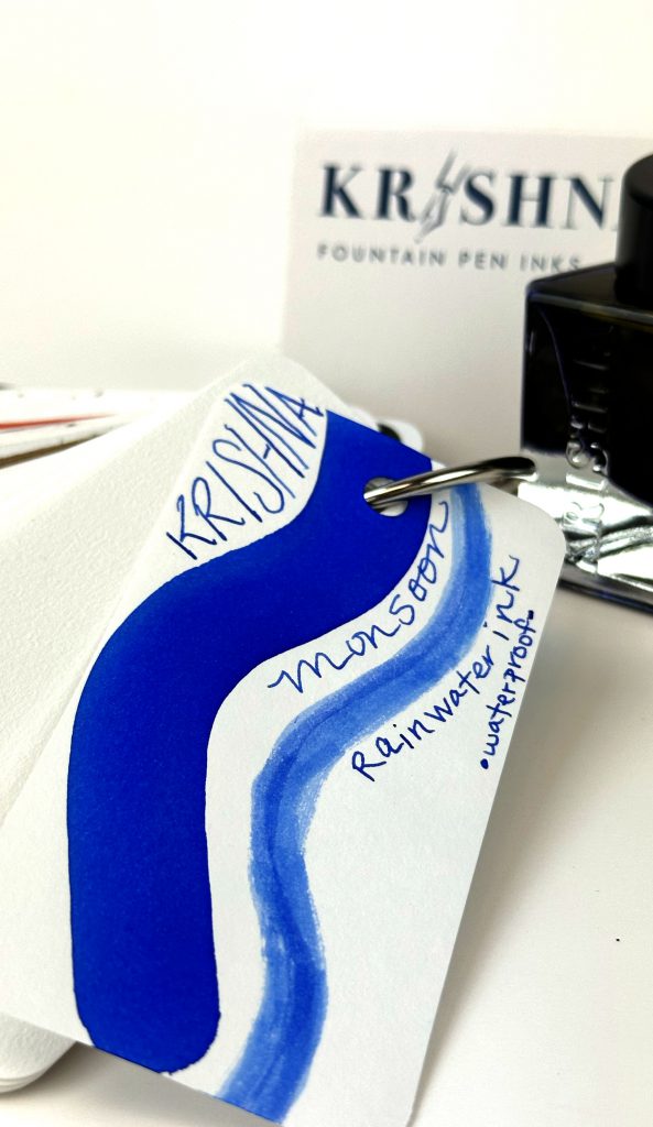 Krishna Rainwater waterproof ink review