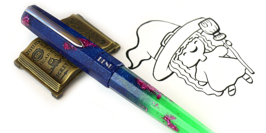 Top 10 Halloween Pens 2023: Benu Aurora Borealis Euphoria fountain pen for the Magical Whimsy category. 