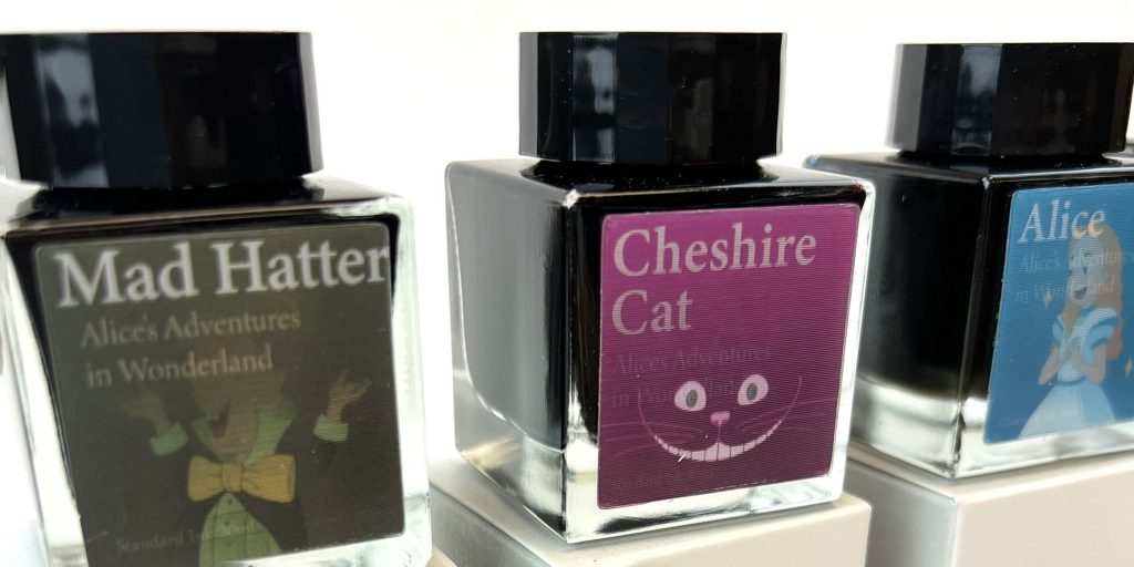 2023 holiday gift guide for pens, Wearingeul Alice's Adventures in Wonderland fountain pen ink set