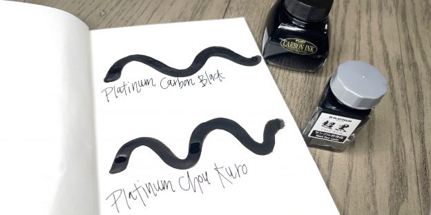 Chou Kuro and Carbon Black ink swatches