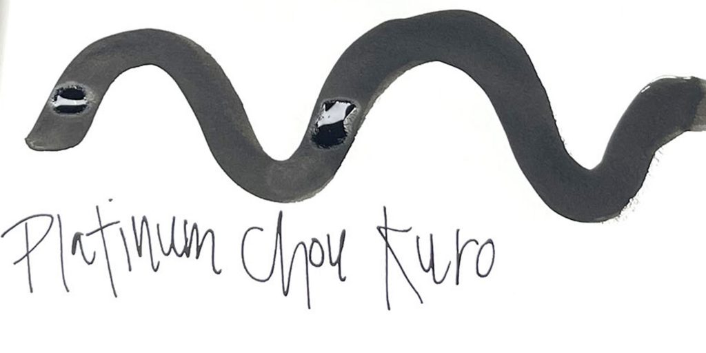 Platinum Chou Kuro ink vs. Platinum Carbon Black ink comparison