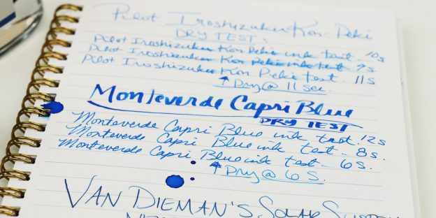 Everyday Blue Fountain Pen Ink: Side-by-Side Blue Ink Review | Pen Chalet