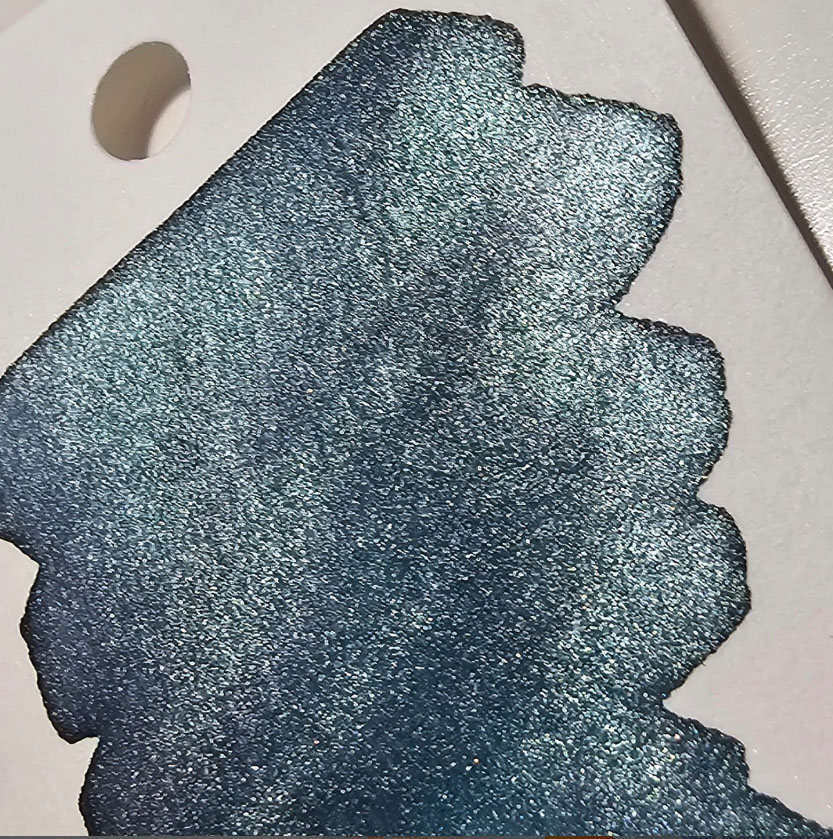 Robert Oster Water Ink swatch closeup with @claire.scribbleswithpens. 